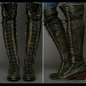 Jeffrey campbell by Free People Joe studded over the knee boots